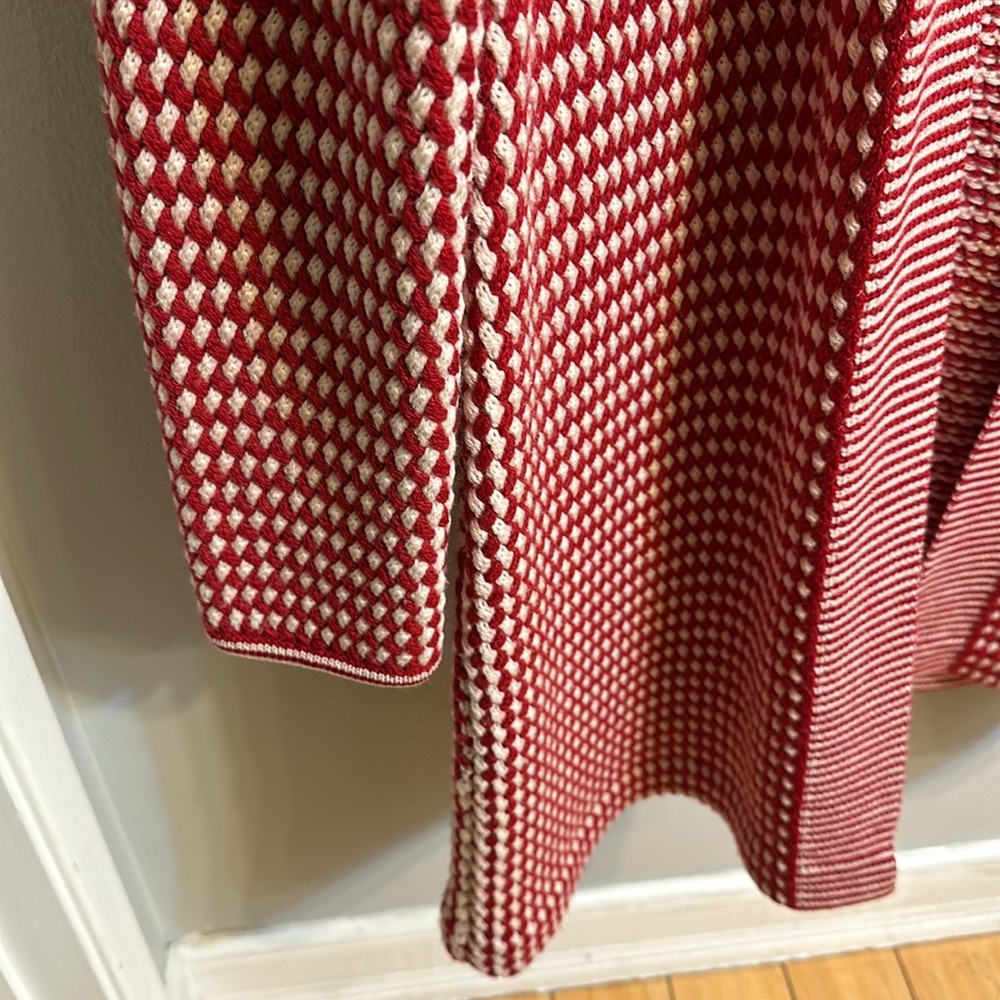 Talbots Red And White Patterned Jacket - image 5